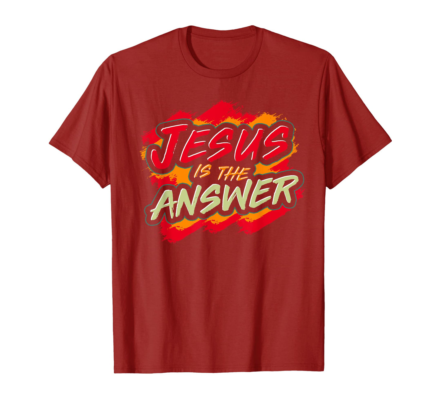 Christianity Religion Devotee Jesus Is The Answer Jesus T-Shirt