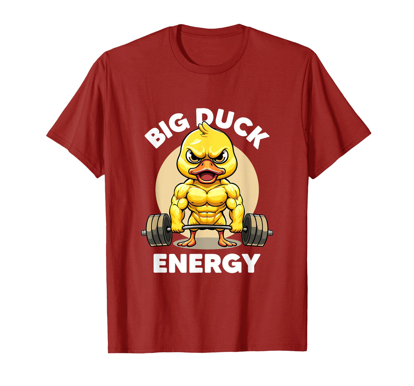 Big Duck Energy Duck Lovers Funny Gym Weightlifting Duck T-Shirt