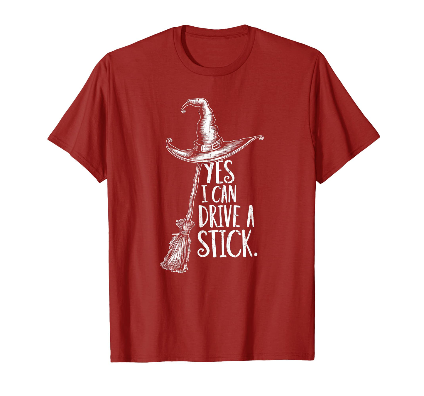 Yes I Can Drive A Stick, Mom Halloween, Witch Halloween T-Shirt
