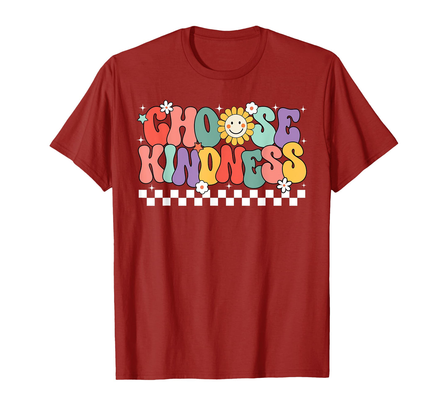 Choose Kindness Groovy Be Kind Inspirational Unity Day T-Shirt