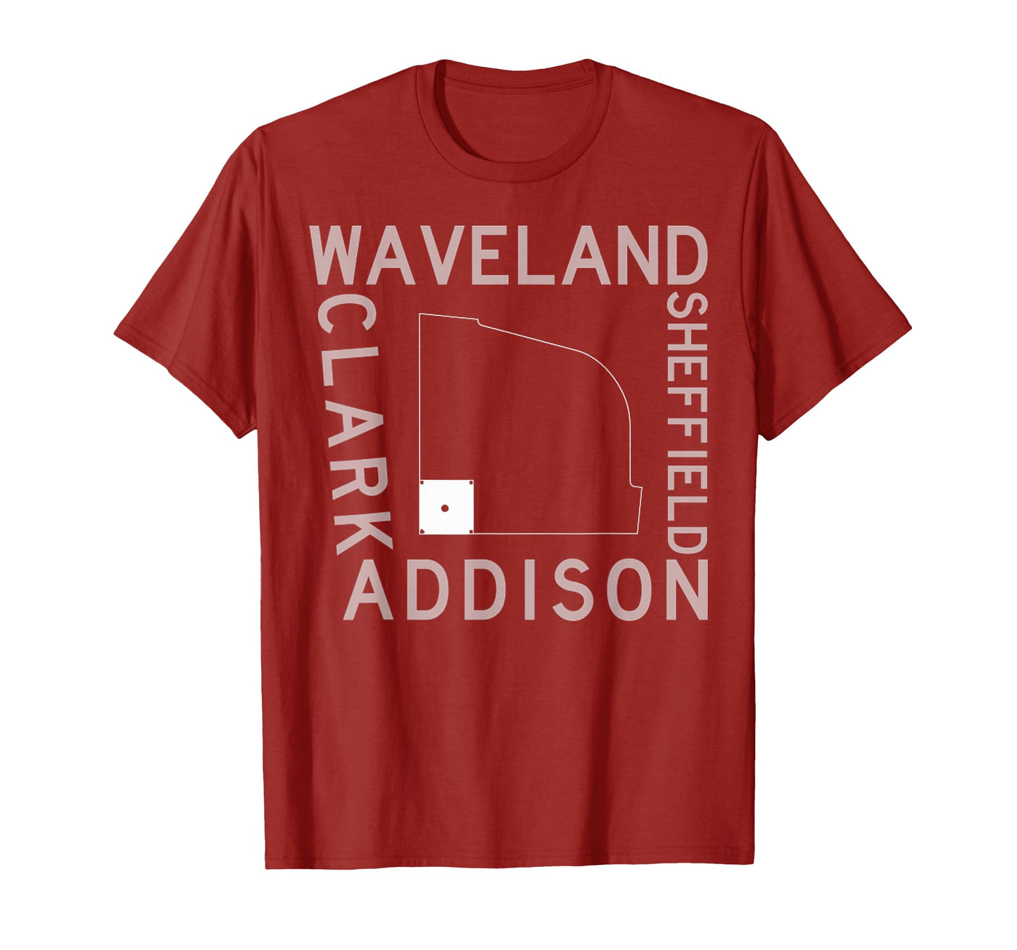 Baseball stadium Streets Of Wrigley Field Sheffield Addison T-Shirt