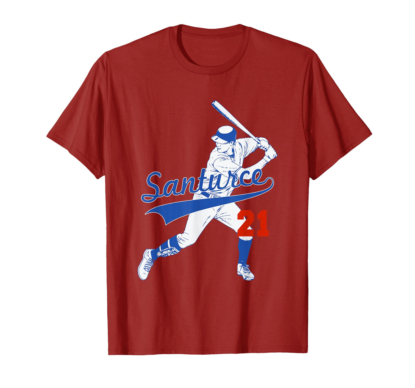 Retro Puerto Rico Santurce 21 Puerto Rican Baseball Player T-Shirt