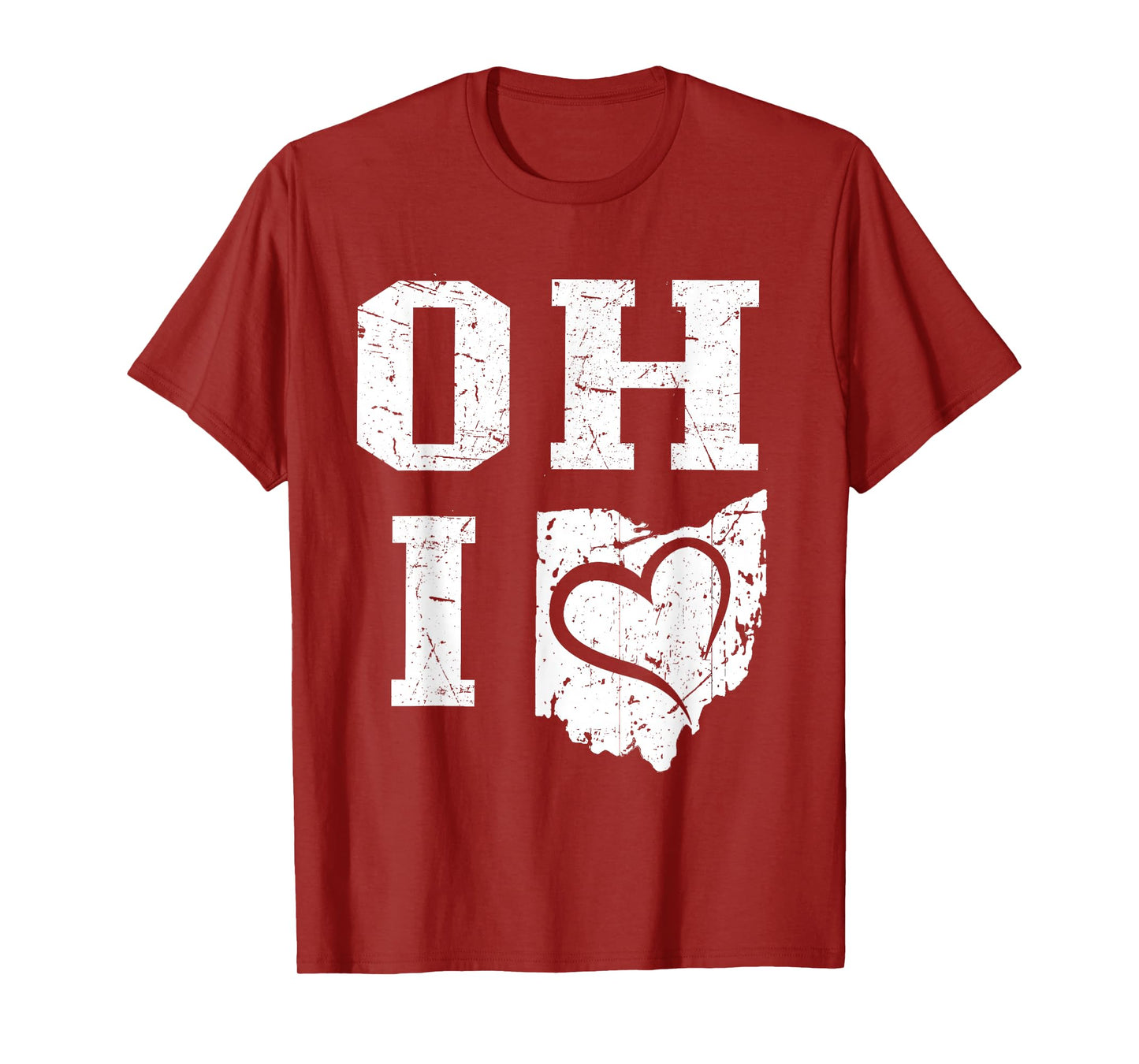 Vintage Ohio Map Women Men T-Shirt
