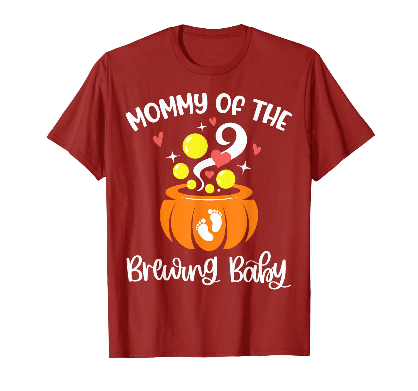Mommy of The Brewing Baby Pregnancy Halloween Mom to Be T-Shirt