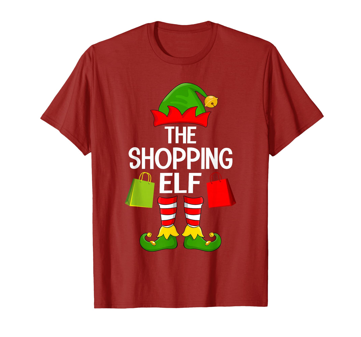Shopping Elf Xmas Family Matching Elf Squad Christmas T-Shirt