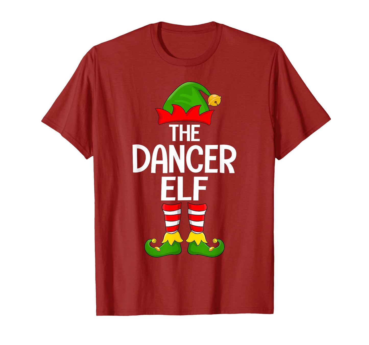 Dancer Elf Xmas Matching Family Elf Squad Christmas T-Shirt