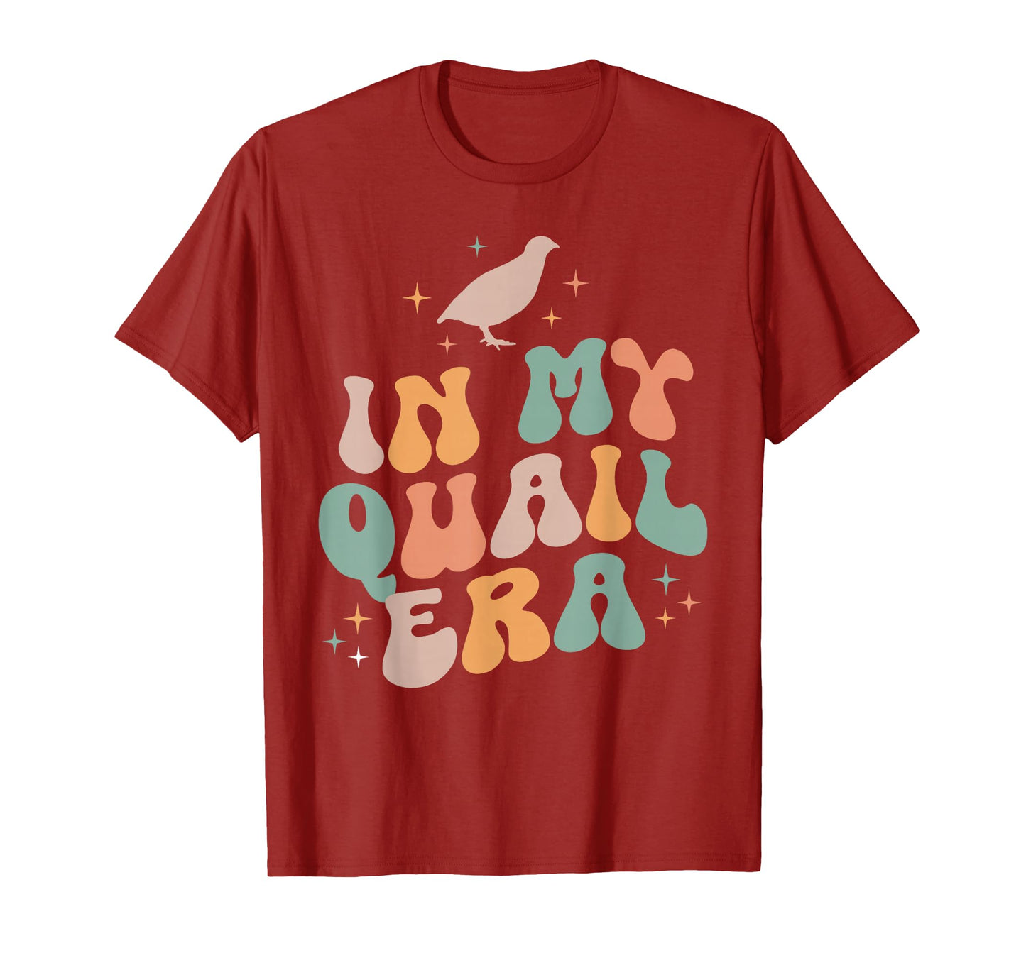 In My Quail Era Quail Chicken Bird Vintage Retro T-Shirt