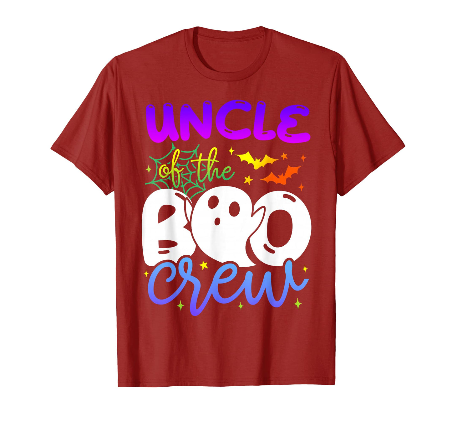 Uncle of Boo Halloween Crew Costume Boo Ghost Lover Family T-Shirt