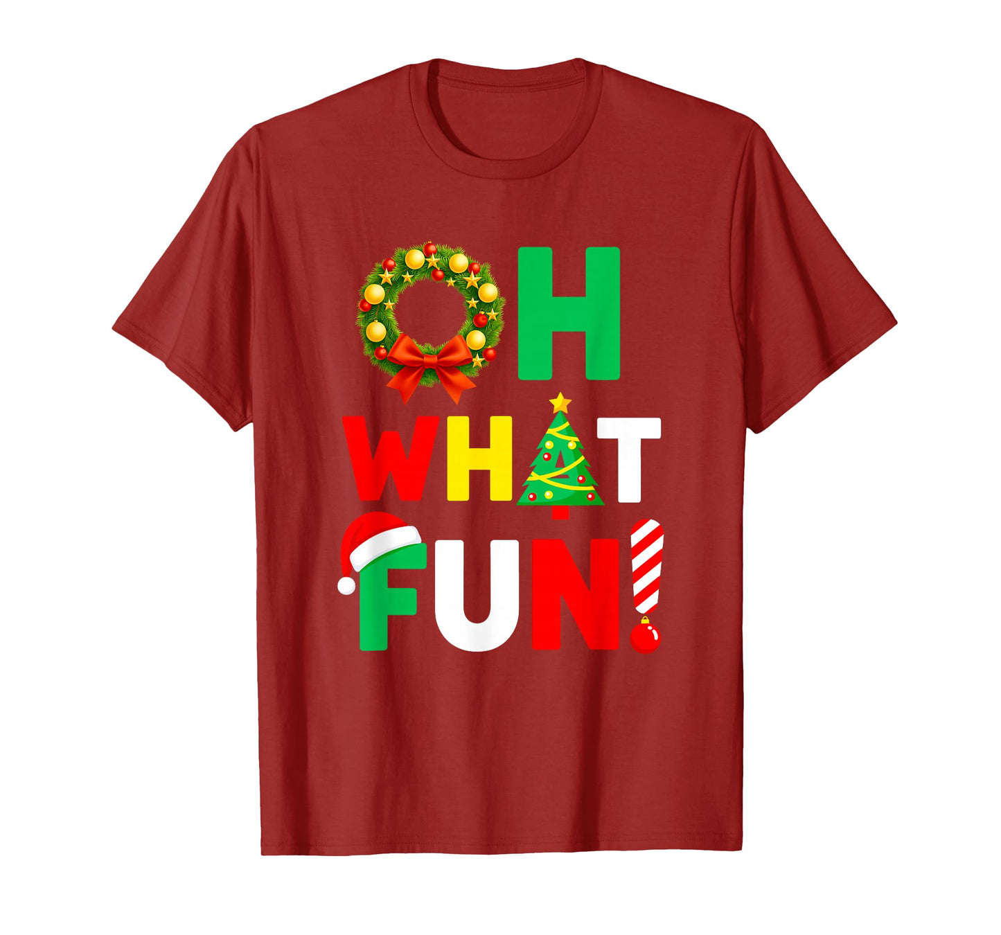 Oh What Fun Funny Cute Christmas Jingle Bells Holiday Xmas T-Shirt