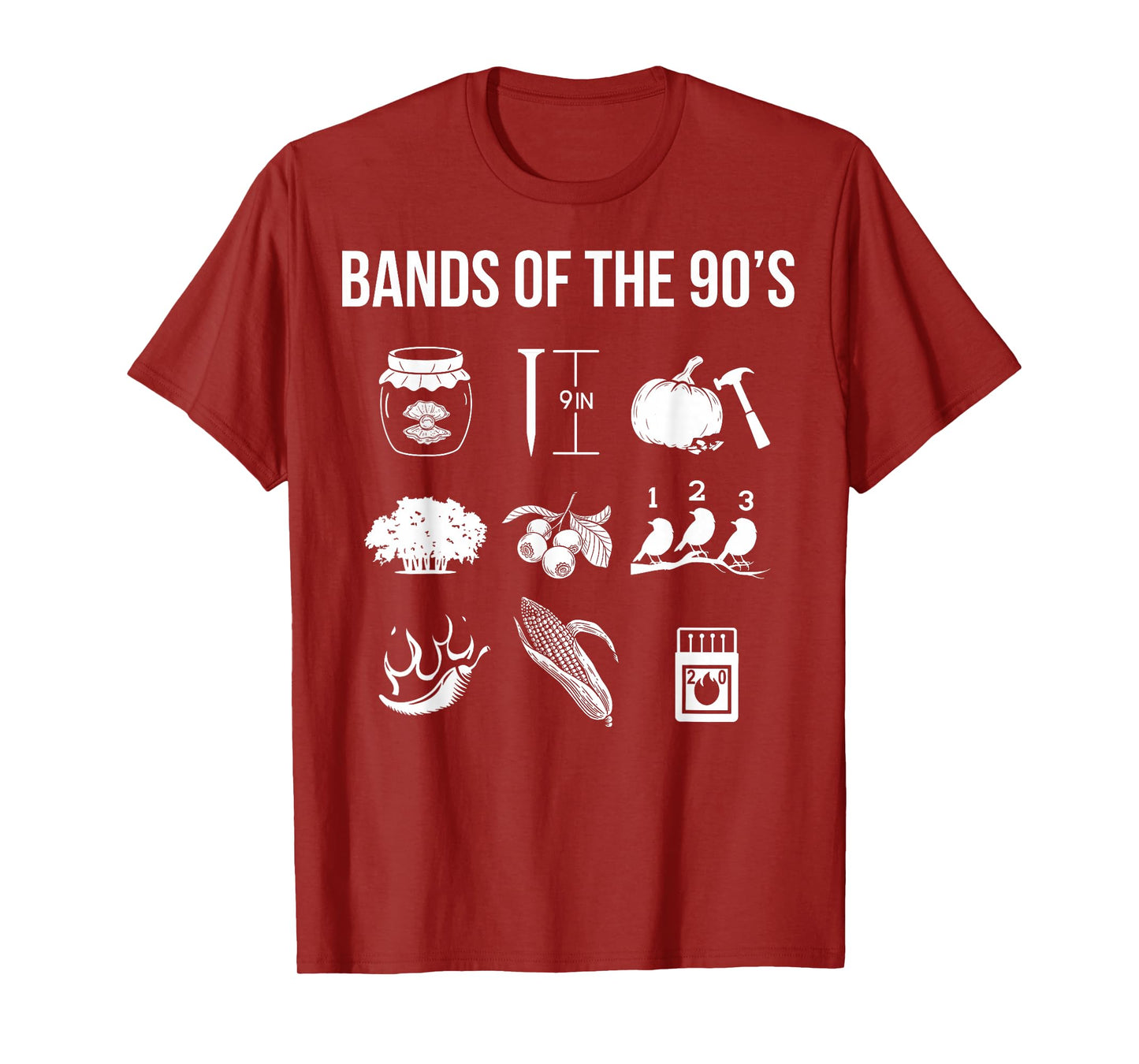 Retro 1990s Bands - Music - 90s Music Lover T-Shirt