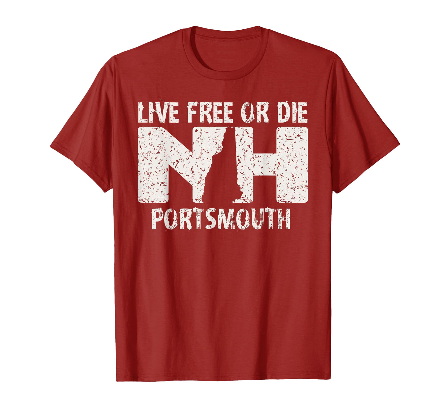 Portsmouth, NH Live Free or Die T-Shirt