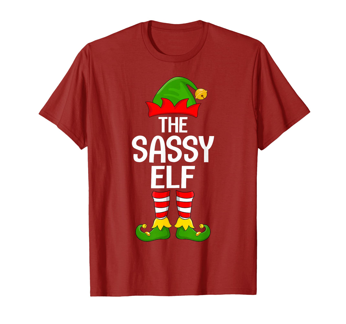 Sassy Elf Xmas Matching Family Elf Squad Christmas Women T-Shirt