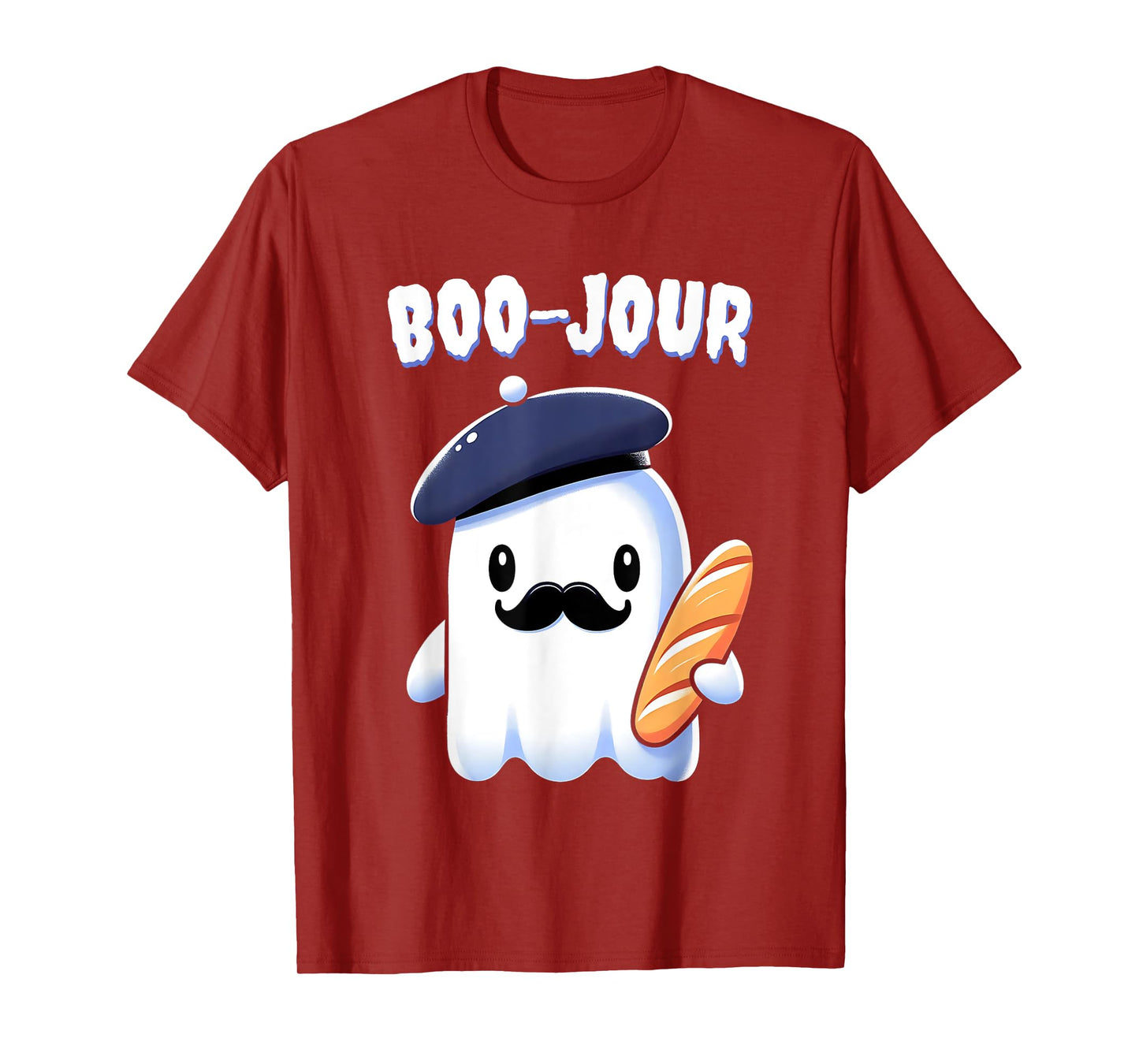 Boo Jour Ghost French Teacher Vintage Teacherlife Groovy T-Shirt
