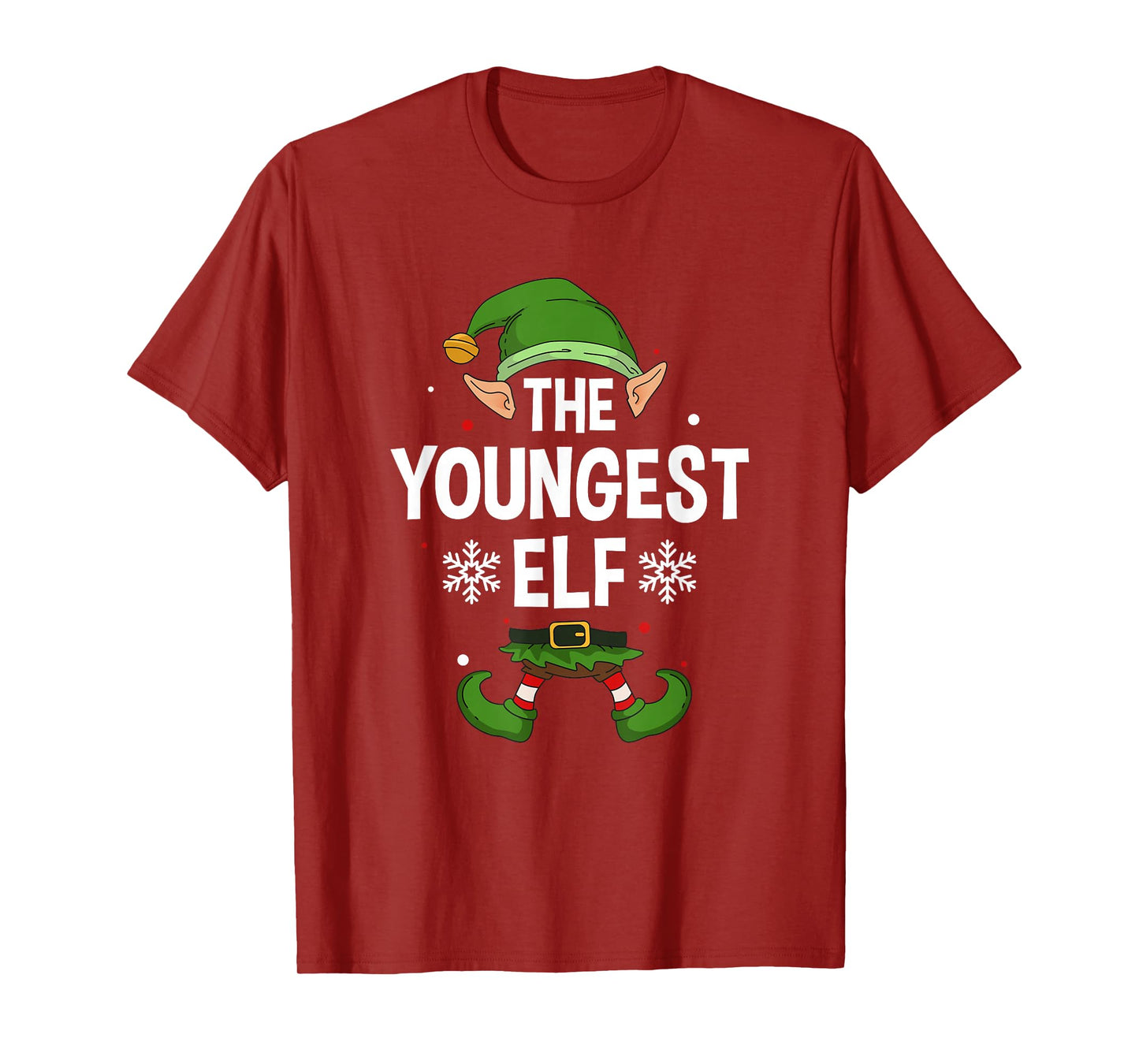 The Youngest Elf Party Family Group Matching X-Mas Saying T-Shirt
