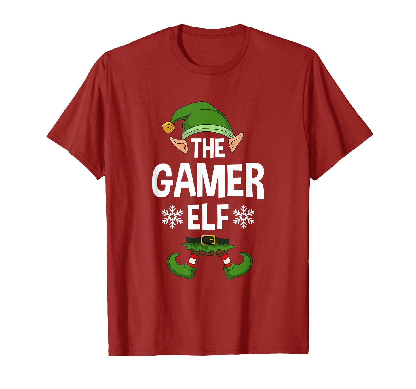 The Gamer Elf Party Family Group Matching X-Mas Gaming Quote T-Shirt