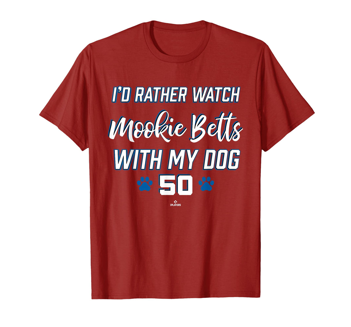 With My Dog Mookie Betts Los Angeles Baseball MLBPA T-Shirt