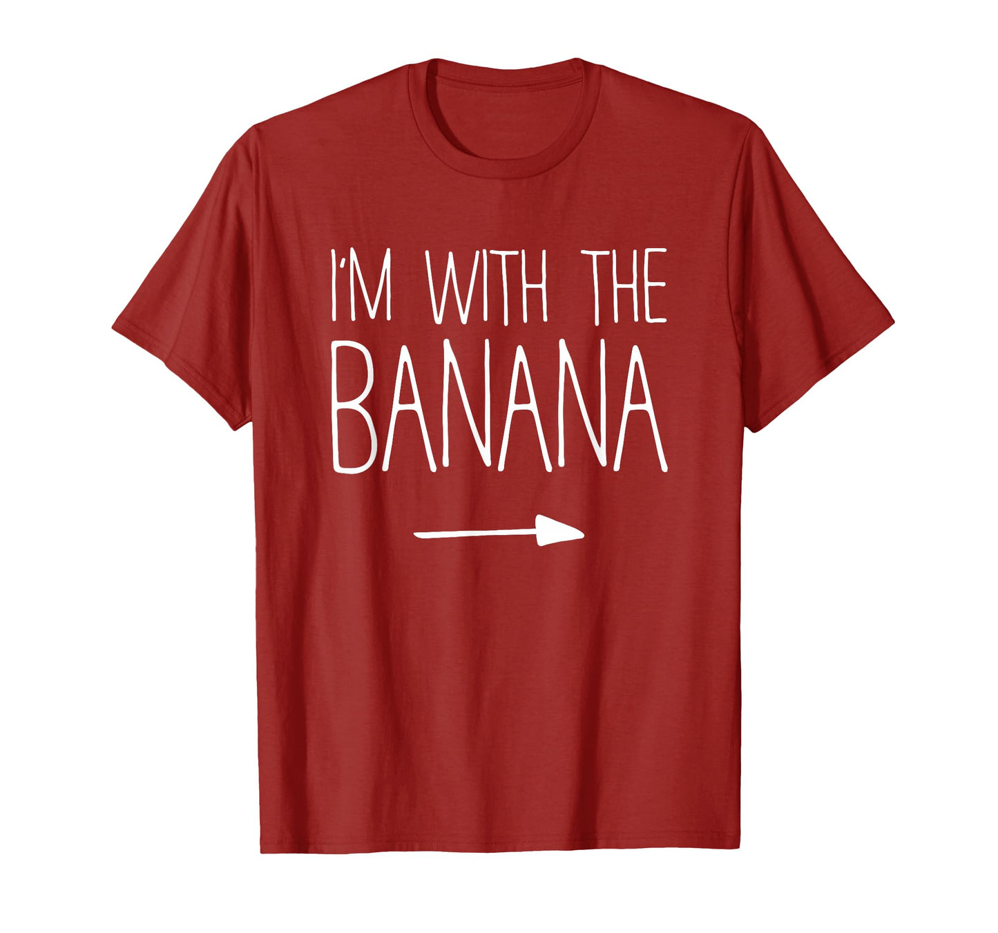 I'm With The Banana Shirt Adult Kids Men Women Costume T-Shirt