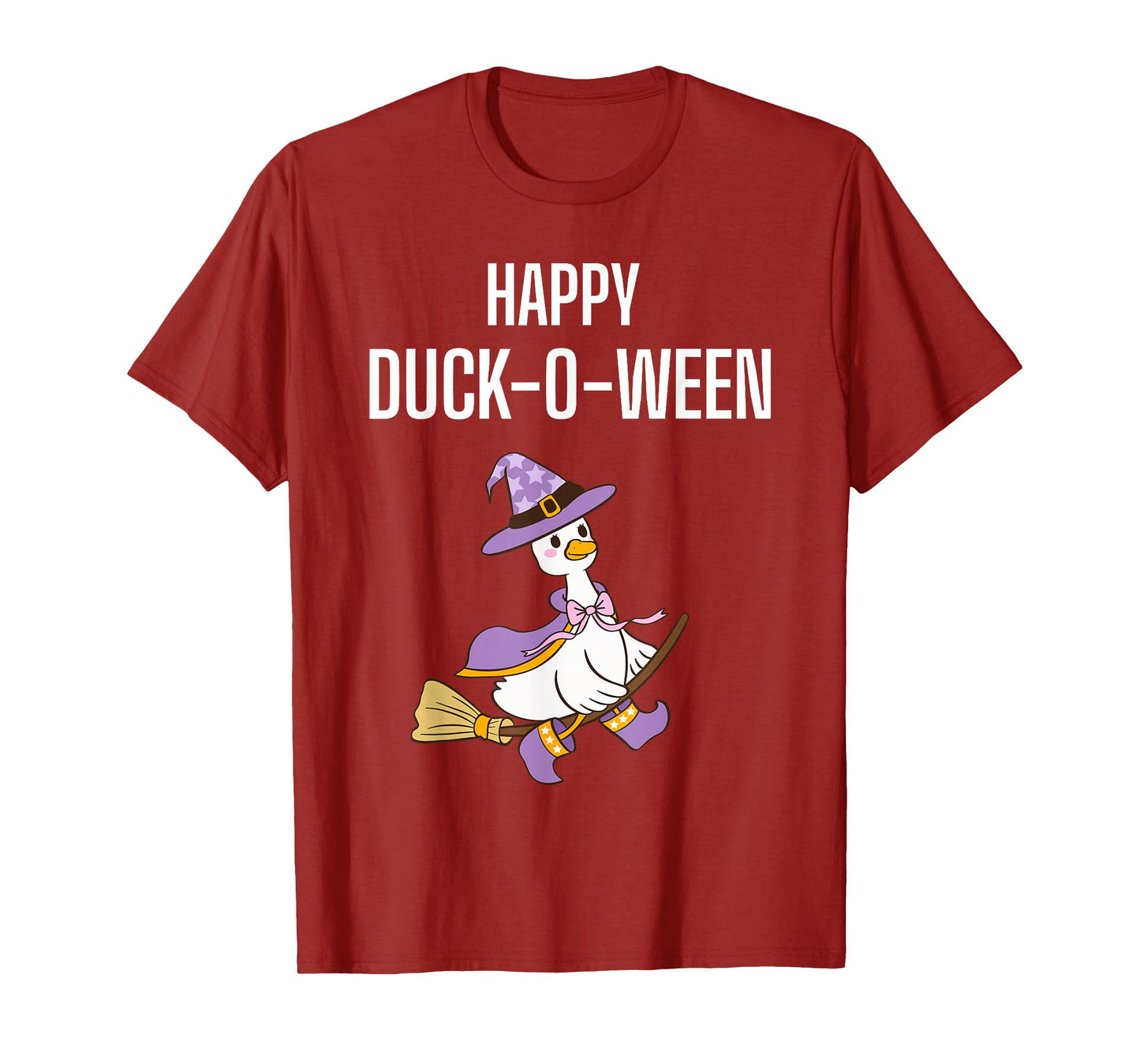Funnny Duck Halloween Shirt – Duck-O-Ween Duck Witch T-Shirt