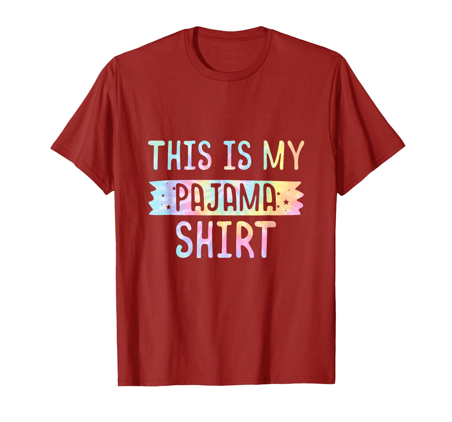This Is My Pajama PJ Top Teen Boys Girls Bedtime Kid Tie Dye T-Shirt