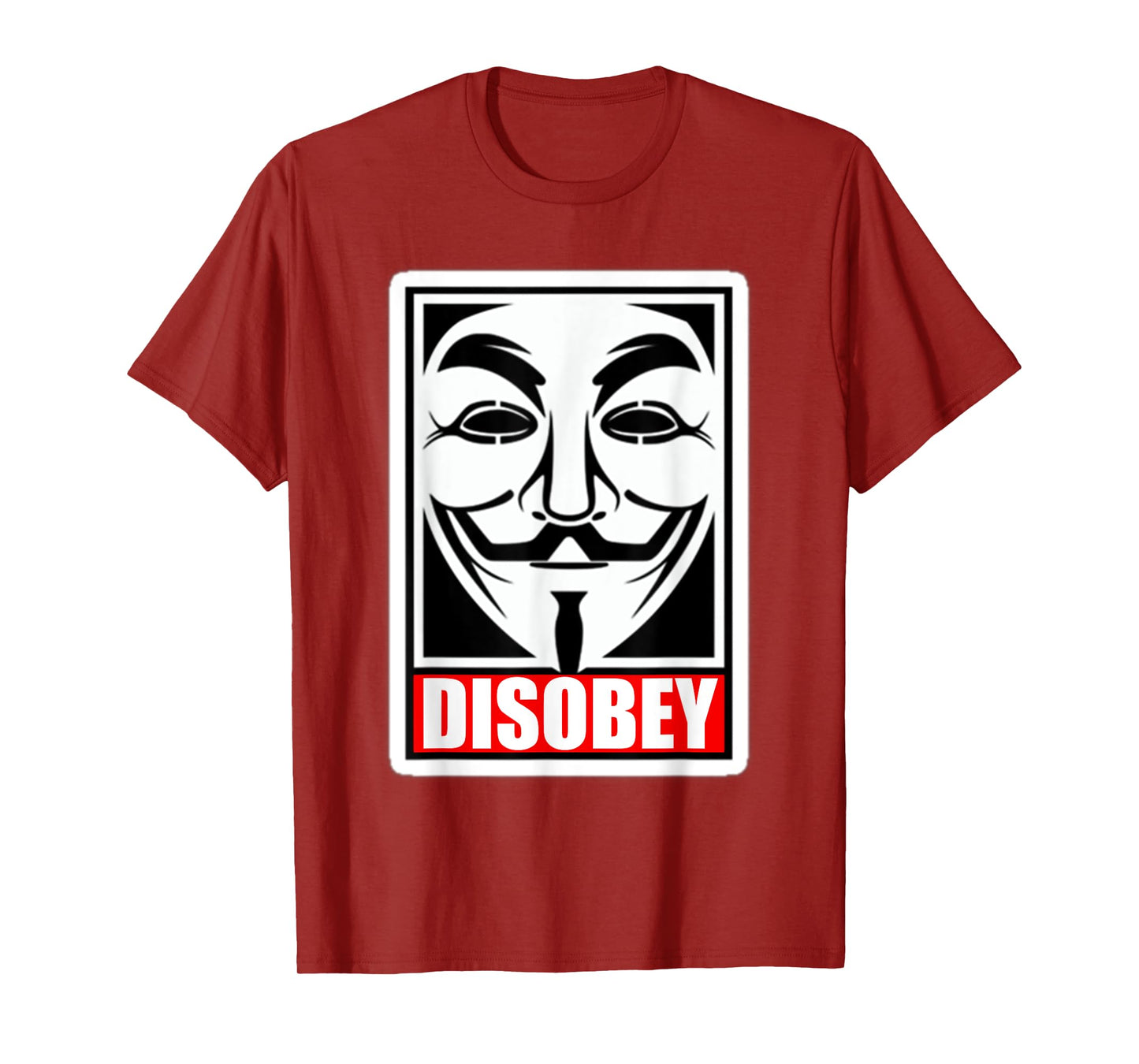 DISOBEY T-Shirt Disobedience Anonymous Revolution T-Shirt