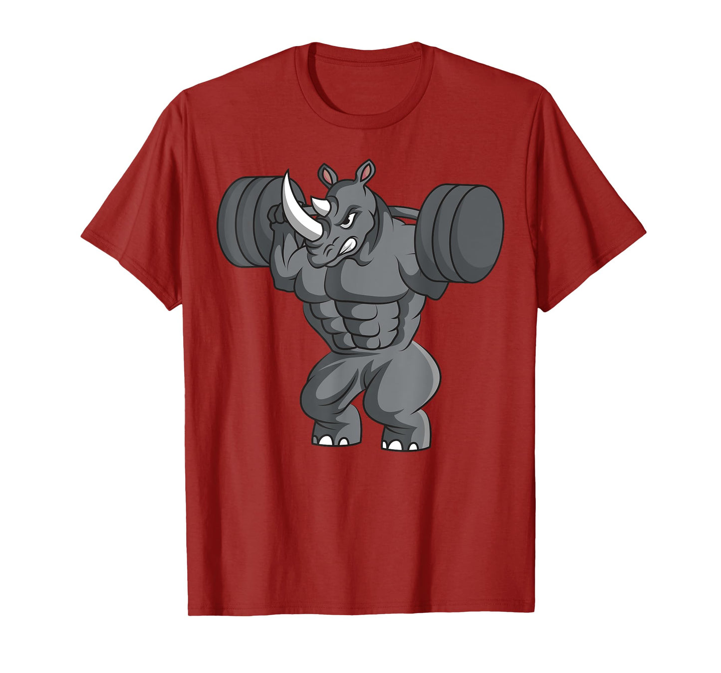 Rhino Weightlifter Rhinoceros Lover Wildlife Safari African T-Shirt