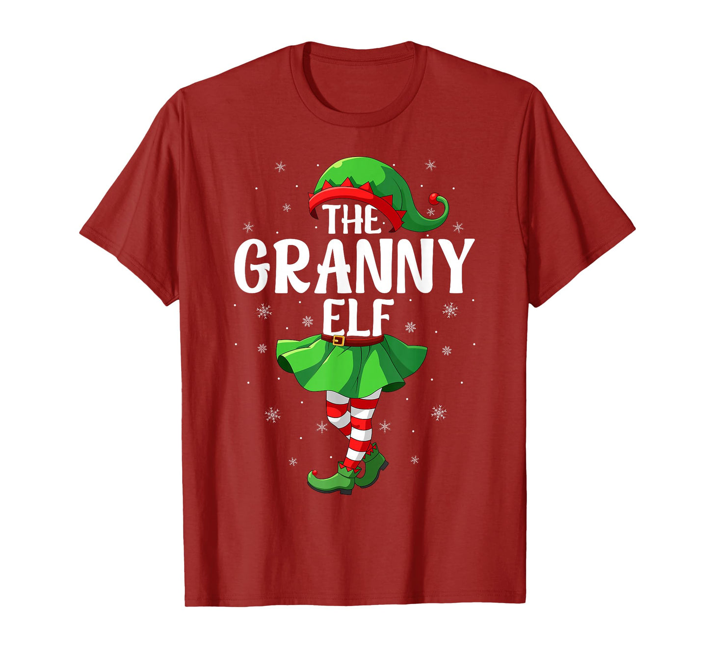 Granny Elf Christmas Grandma Women Elf Squad Xmas Family T-Shirt