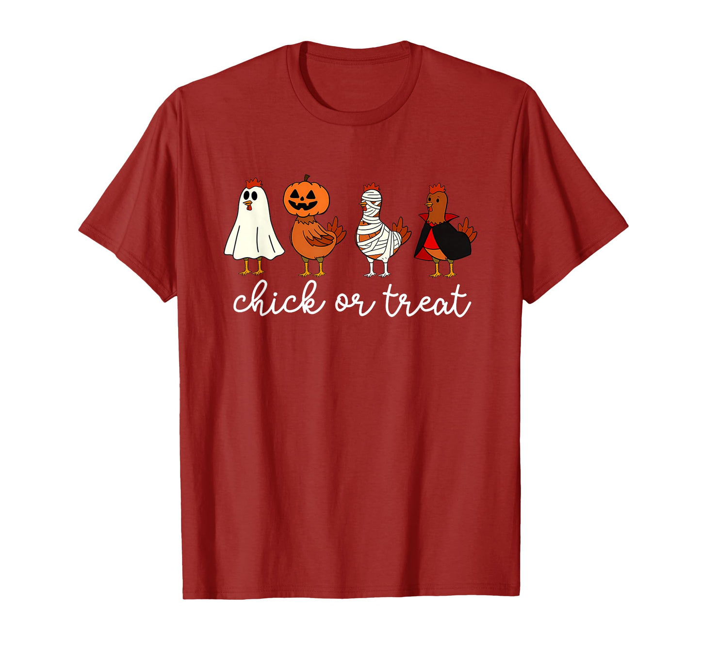 Chick Or Treat Halloween Witch Funny Spooky Chicken T-Shirt