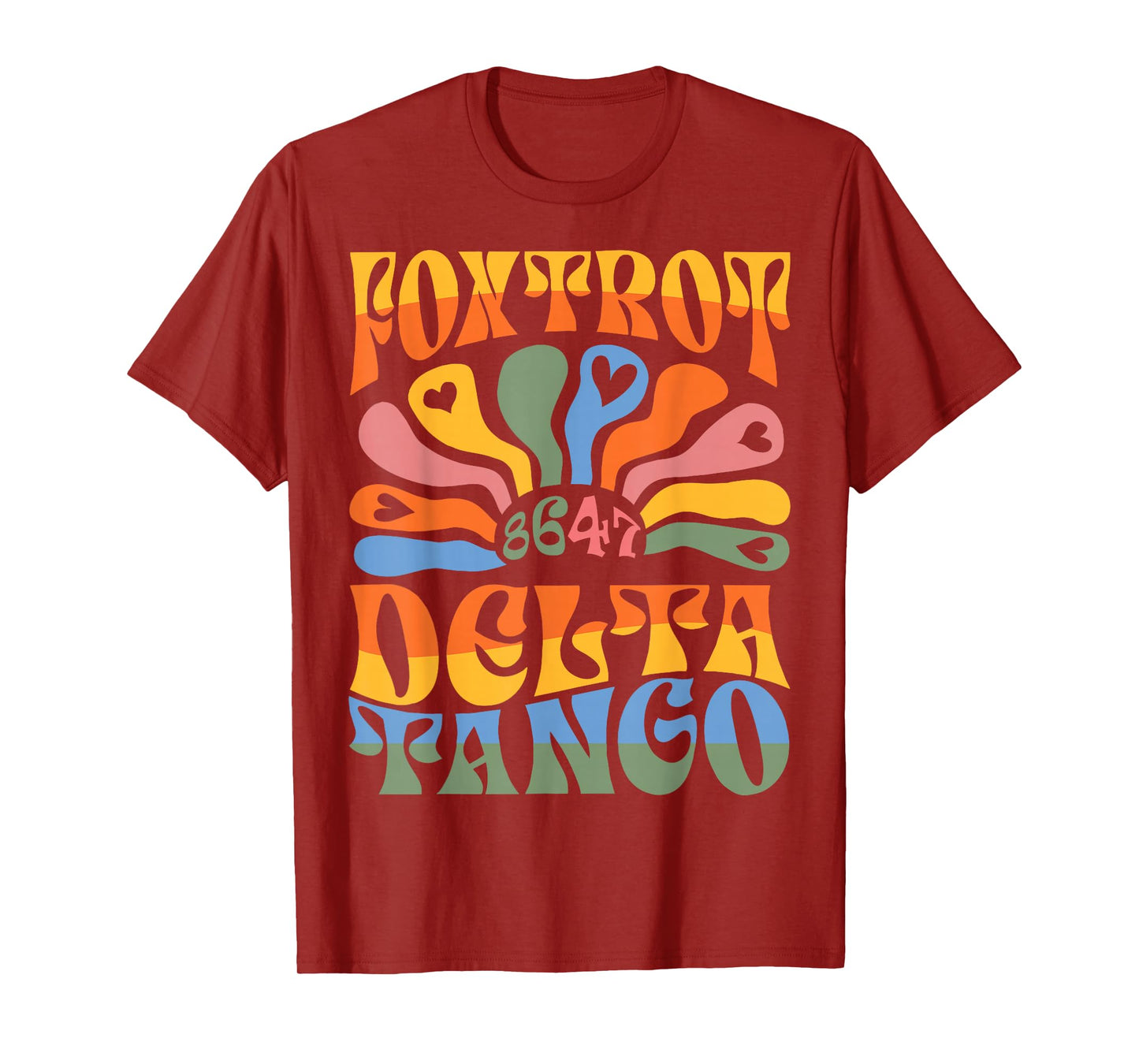 Foxtrot Delta Tango 8647 Boho Floral Wildflower T-Shirt