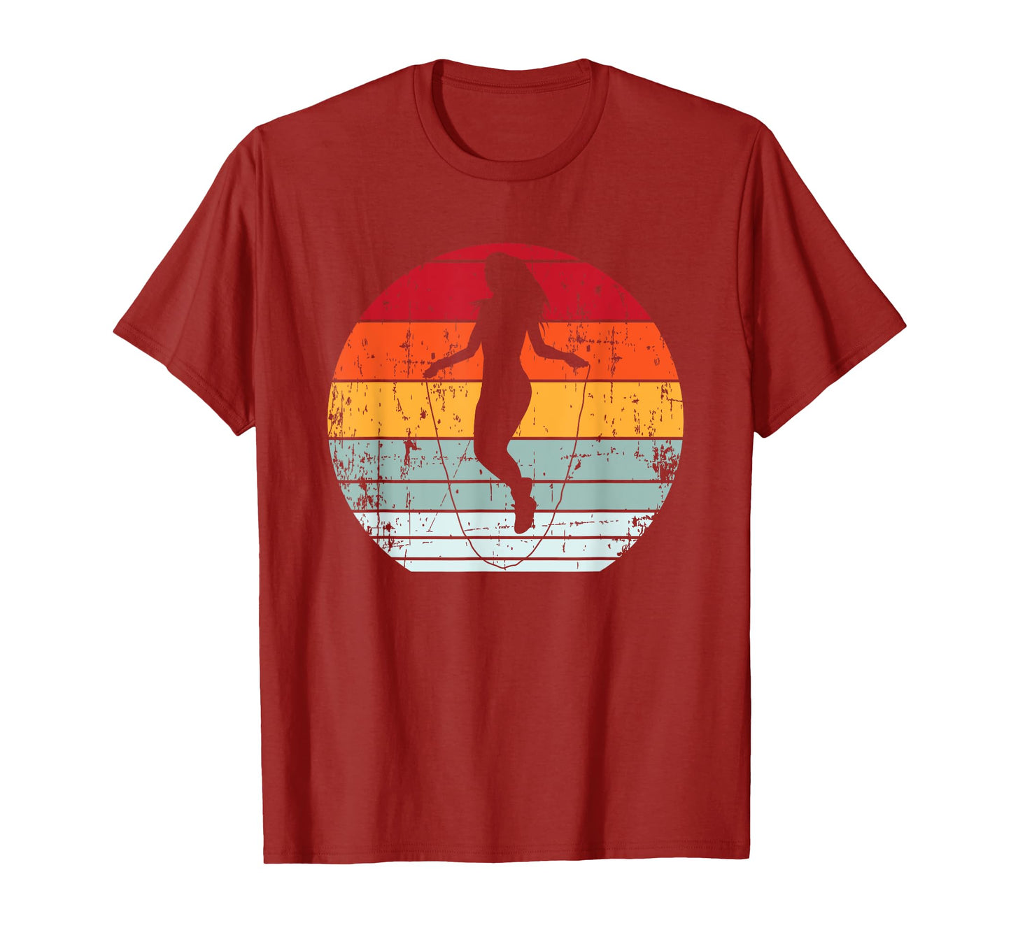 Vintage Jump Rope Skipping Funny Fitness Gift For Men Women T-Shirt