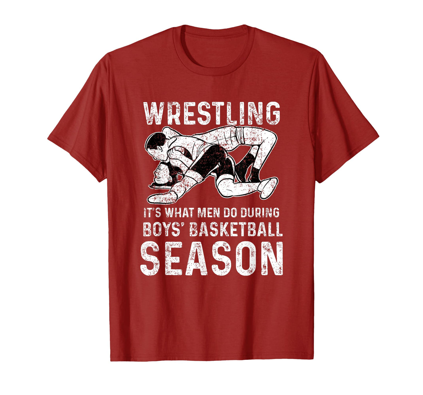 Wrestler Shop Men's Wrestling T-Shirt, Black, Small