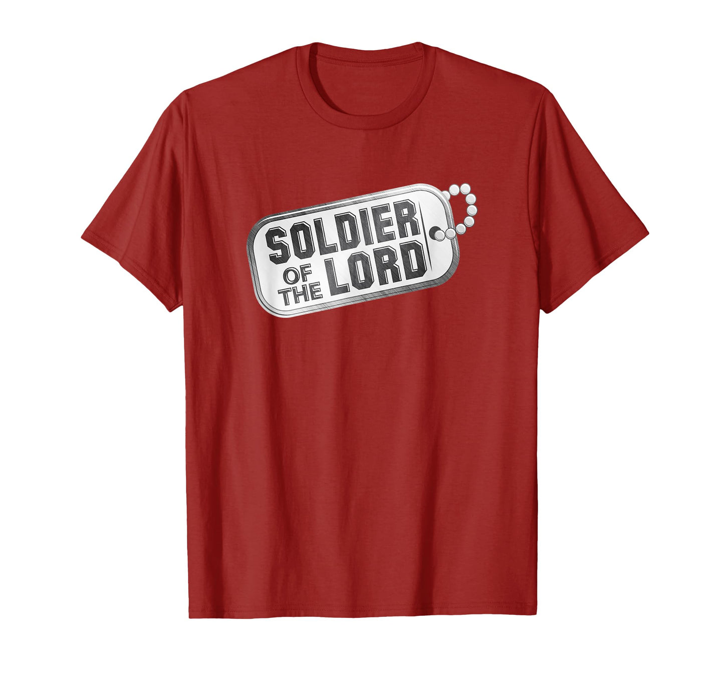 Servant of Christ Christian Faith Soldier for Jesus Dog Tag Men T-Shirt