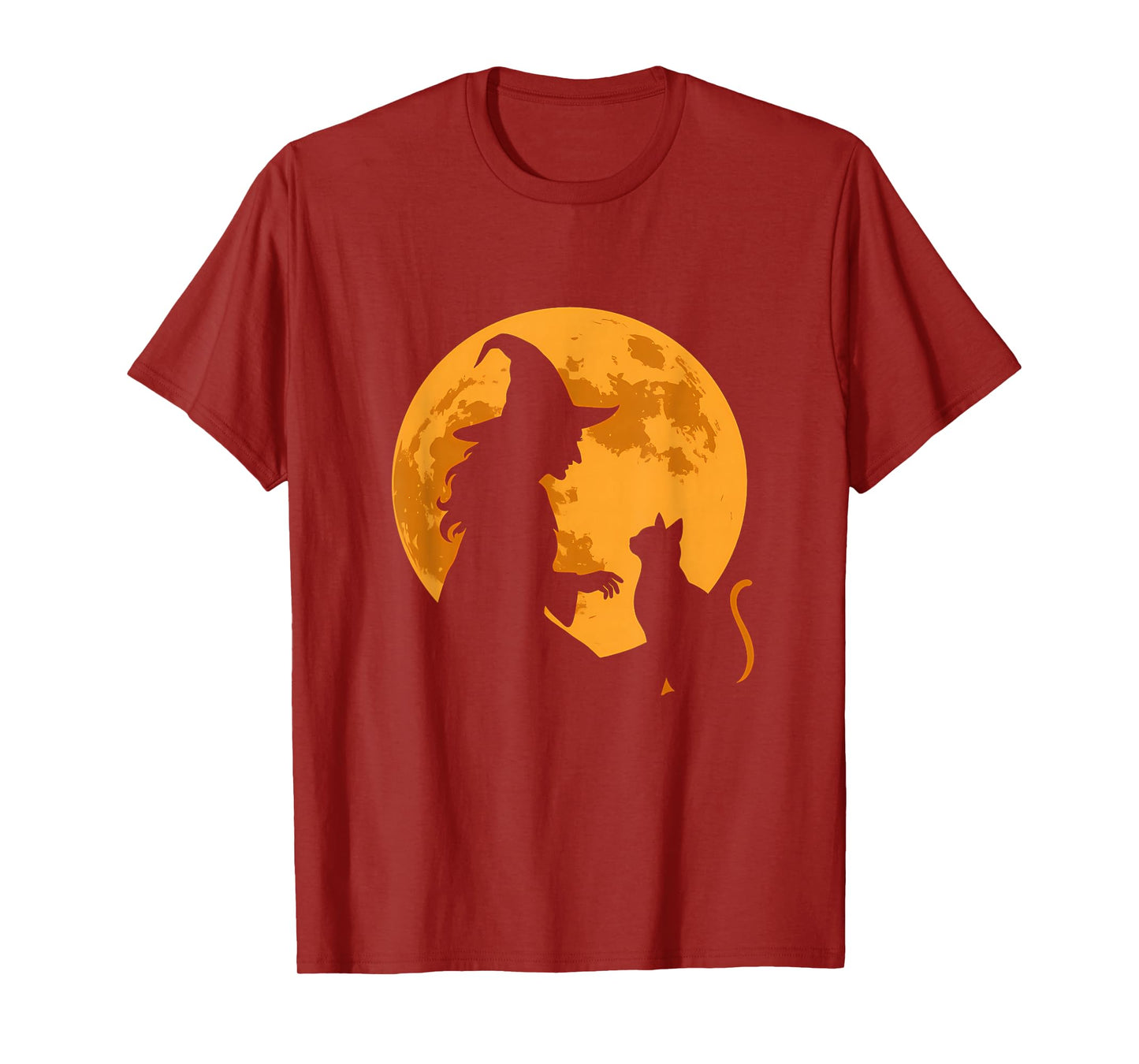 Witch and Cat Before Full Moon T-Shirt