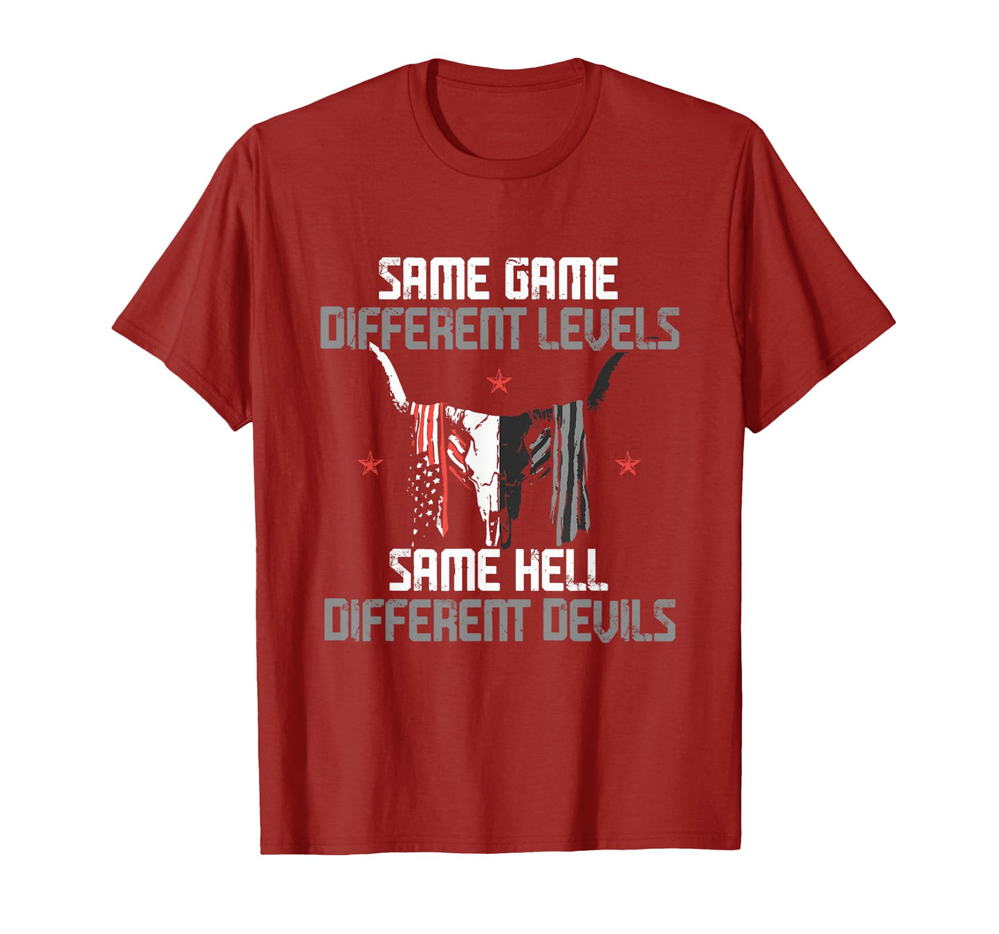 Same Game Different Levels Same Bright Devils T-Shirt