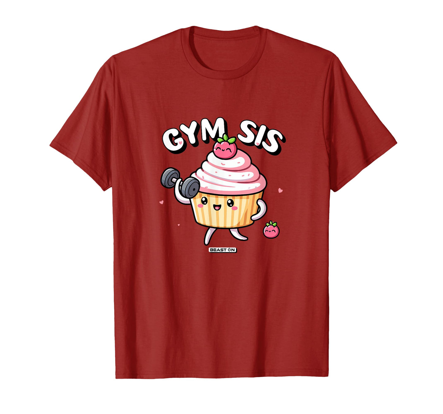 Gym Sis Cupcake Fitness Training Cute Women Gym T-Shirt
