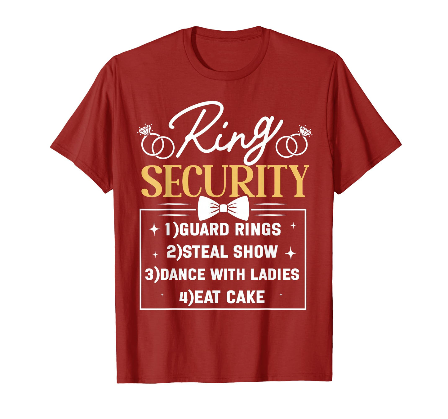 Kids Ring Security Ring Bearer Boys Wedding Party Marriage T-Shirt