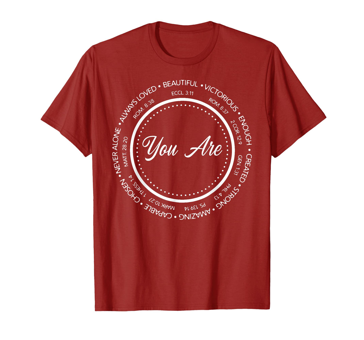 You Are Beautiful Bible Verse Christian Religious Men Women T-Shirt