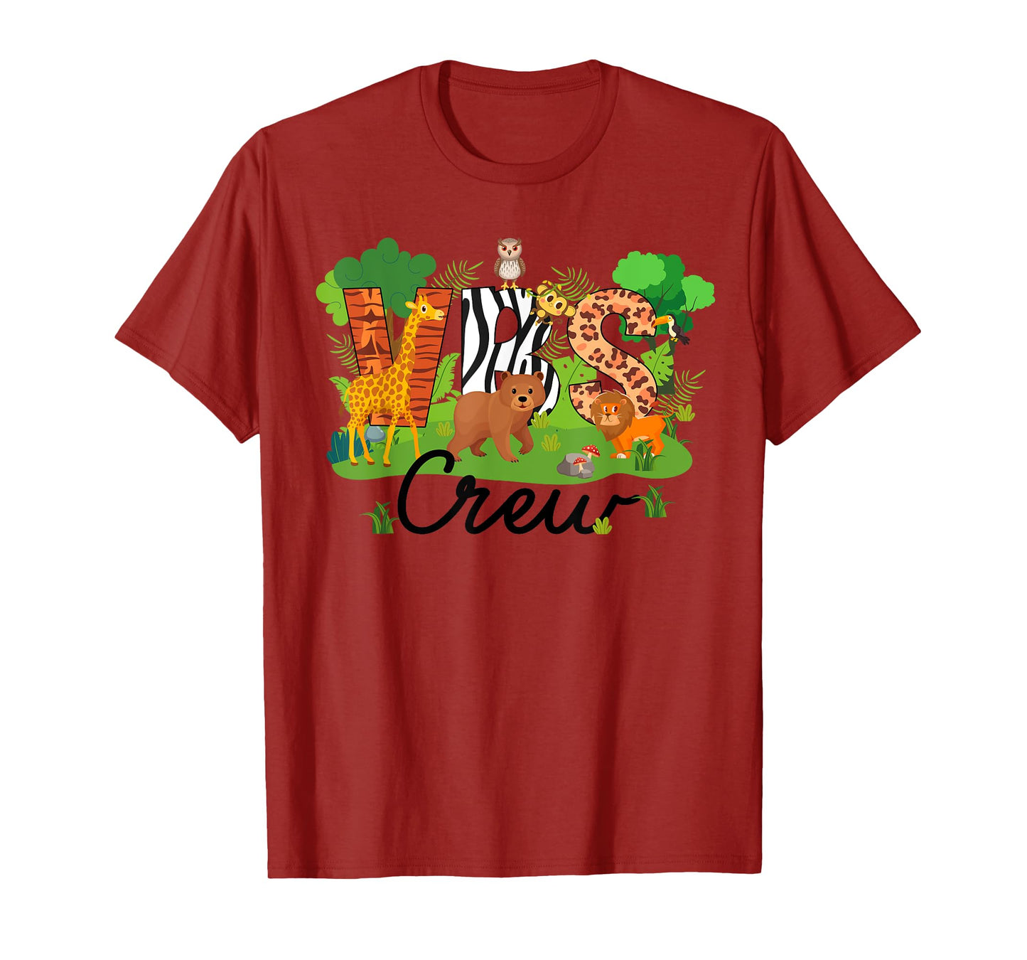VBS Crew VBS 2025 Vacation Bible School Jungle Adventures T-Shirt