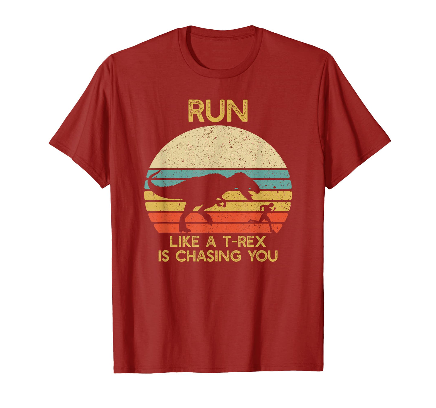 Run Like a T rex Is Chasing You Funny Running T-Shirt