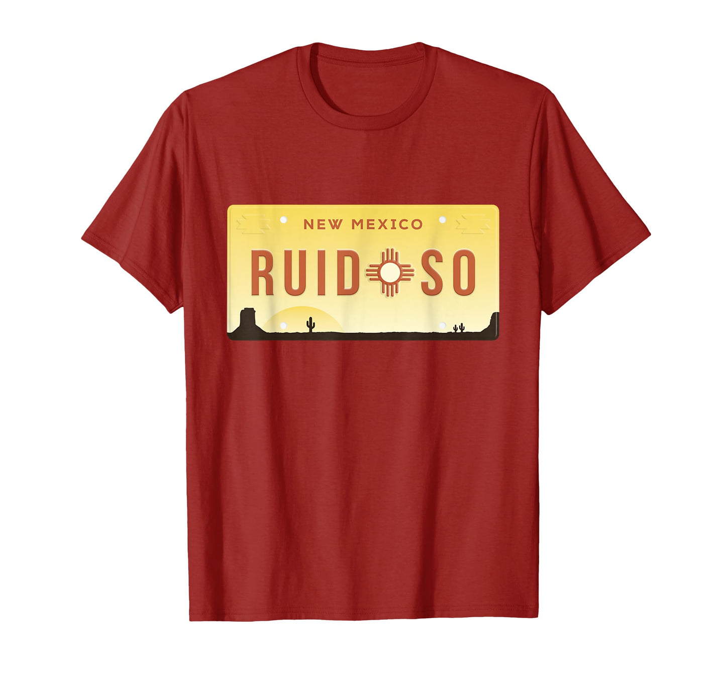 Vintage Ruidoso New Mexico Desert Landscape Zia Sun Symbol T-Shirt