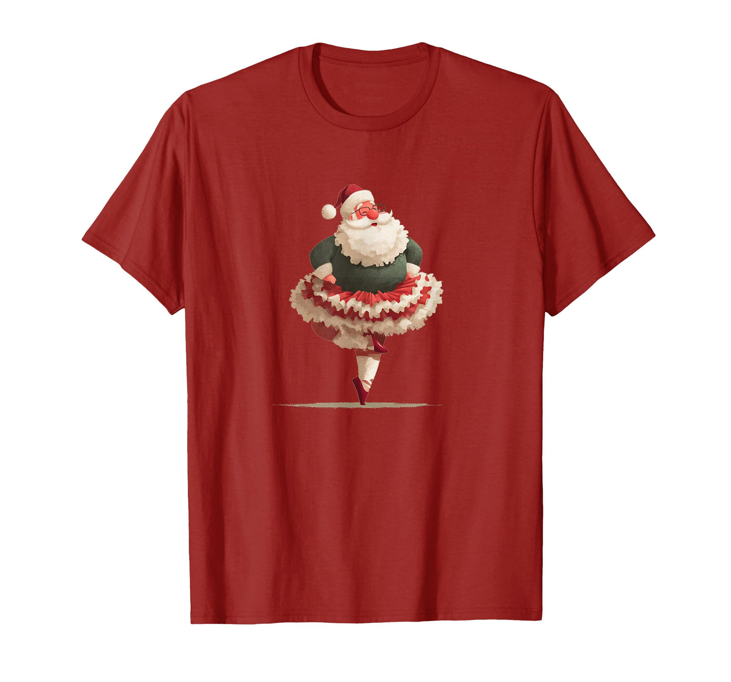 Awesome Ballerina Moves with Santa Claus Costume T-Shirt