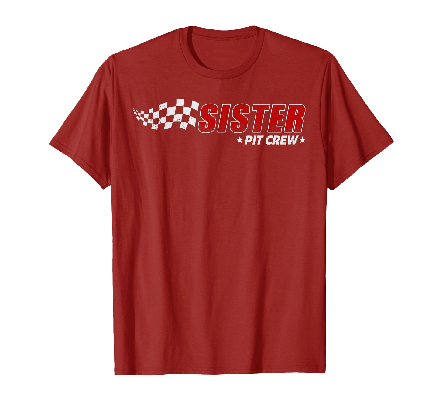 Sister Pit Crew Race Car Birthday Family Matching Pit Crew T-Shirt