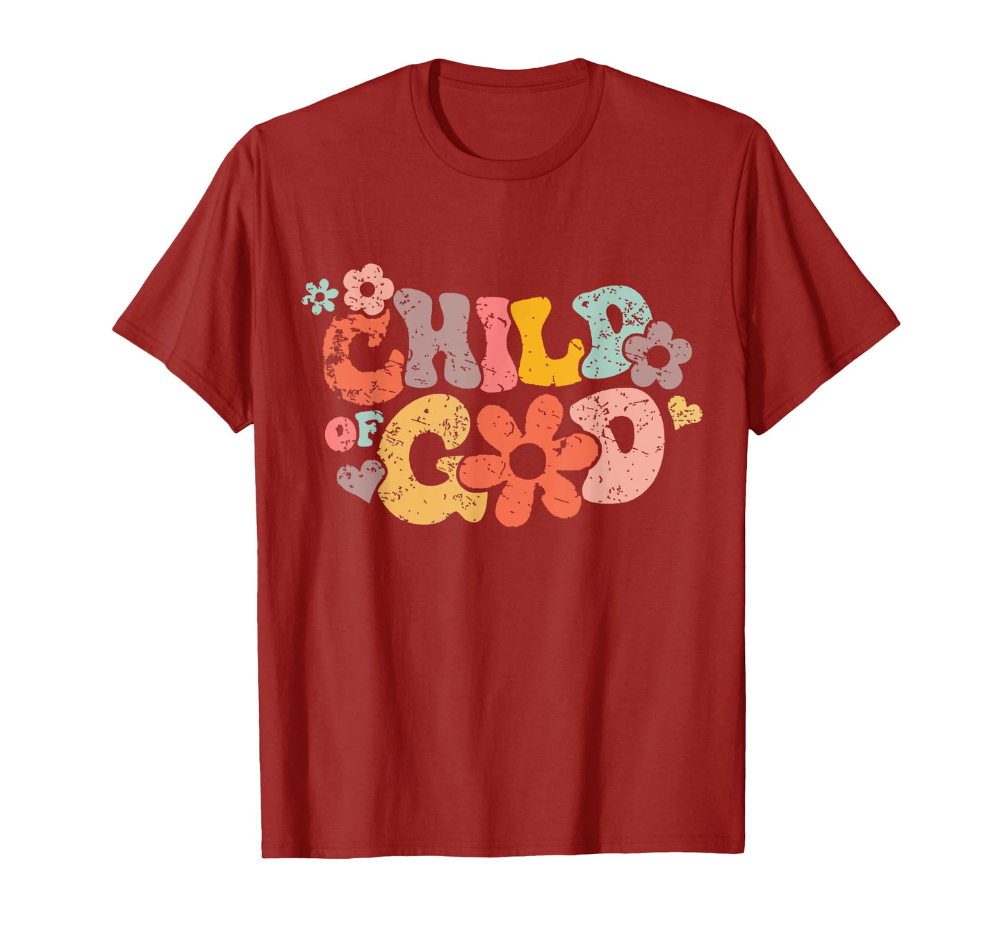 Child Of God Shirt Wavy Groovy Floral Quote T-Shirt