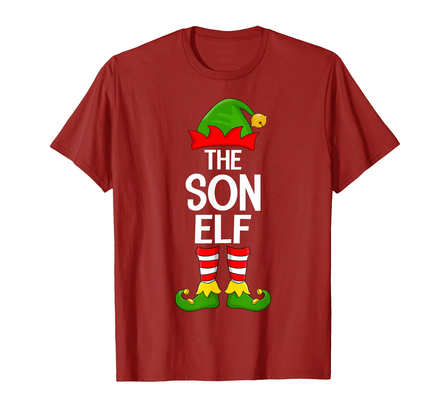 Son Elf Xmas Matching Family Elf Squad Christmas T-Shirt