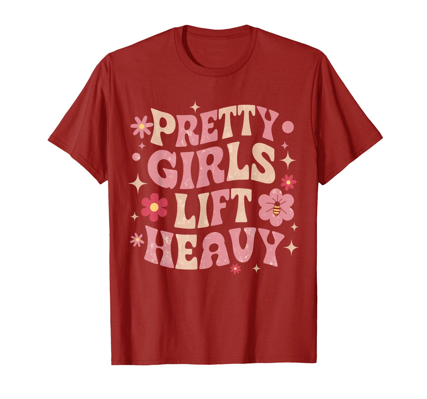 Pretty Girls Lift Heavy T-Shirt, Small, Black