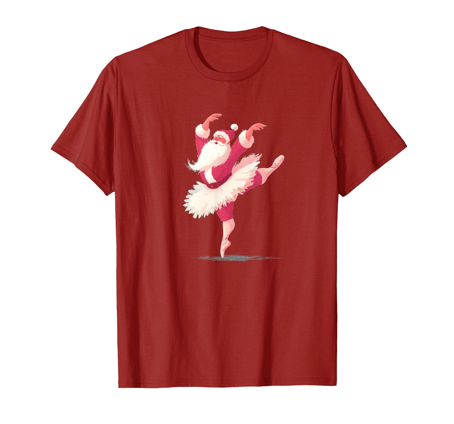 Pretty Santa Look in Pink Tutu for Ballerina Lovers T-Shirt