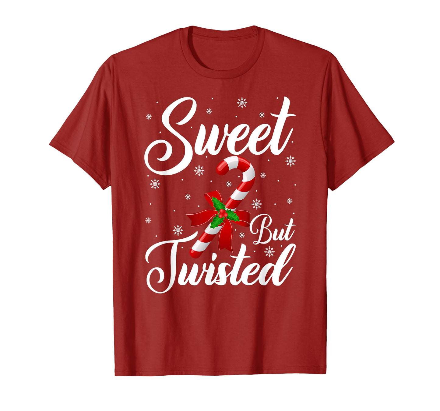 Sweet But Twisted Funny Christmas Candy Cane T-Shirt