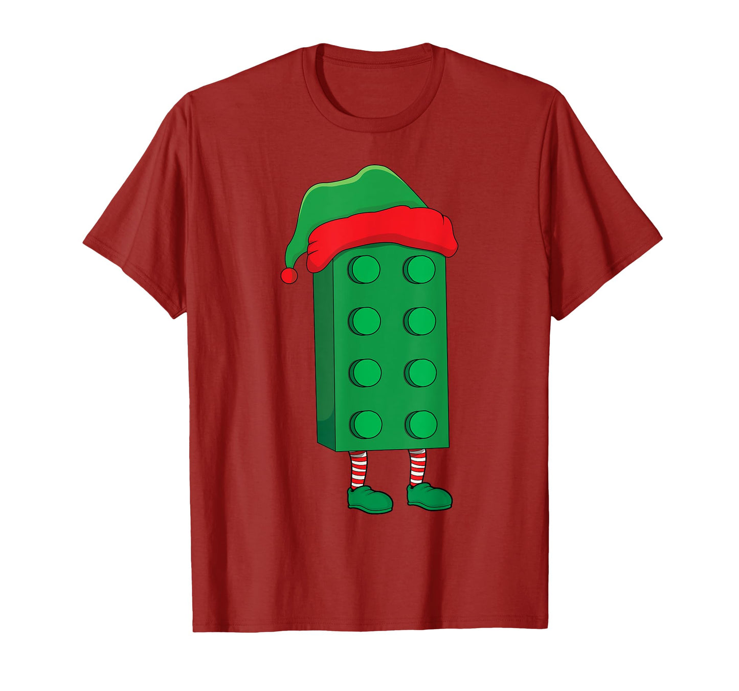 Elf Block Building Builder Brick Master Builder Christmas T-Shirt