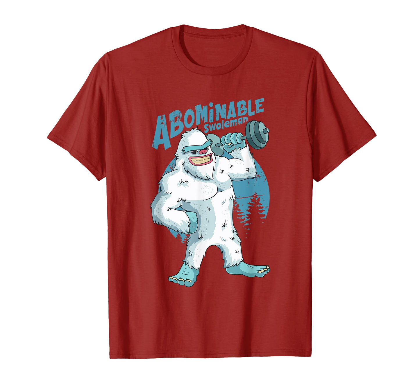 Yeti Abominable Swoleman Weightlifting Gym Fitness Training T-Shirt