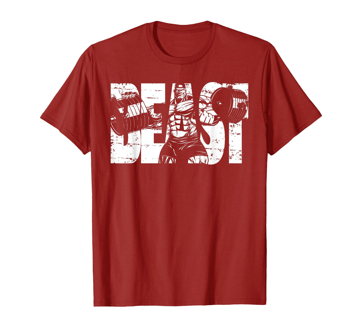 Gym Beast Bodybuilding Workout Motivation Tee Weightlifting T-Shirt