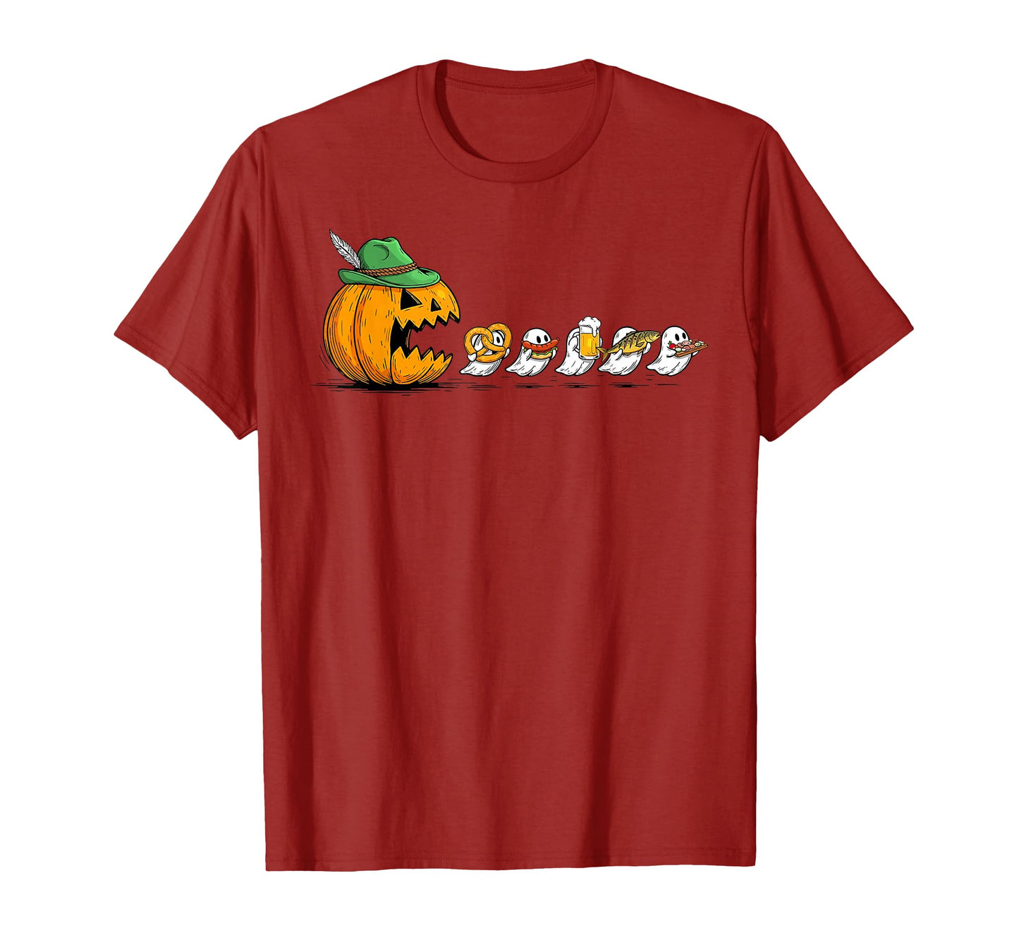 Chasing Ghost Oktoberfest Funny Beer Halloween T-Shirt
